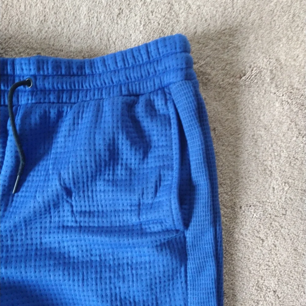 De Baggio Men's Jersey Sweatpants‎ Waffle Blue Pants Size 2XL
